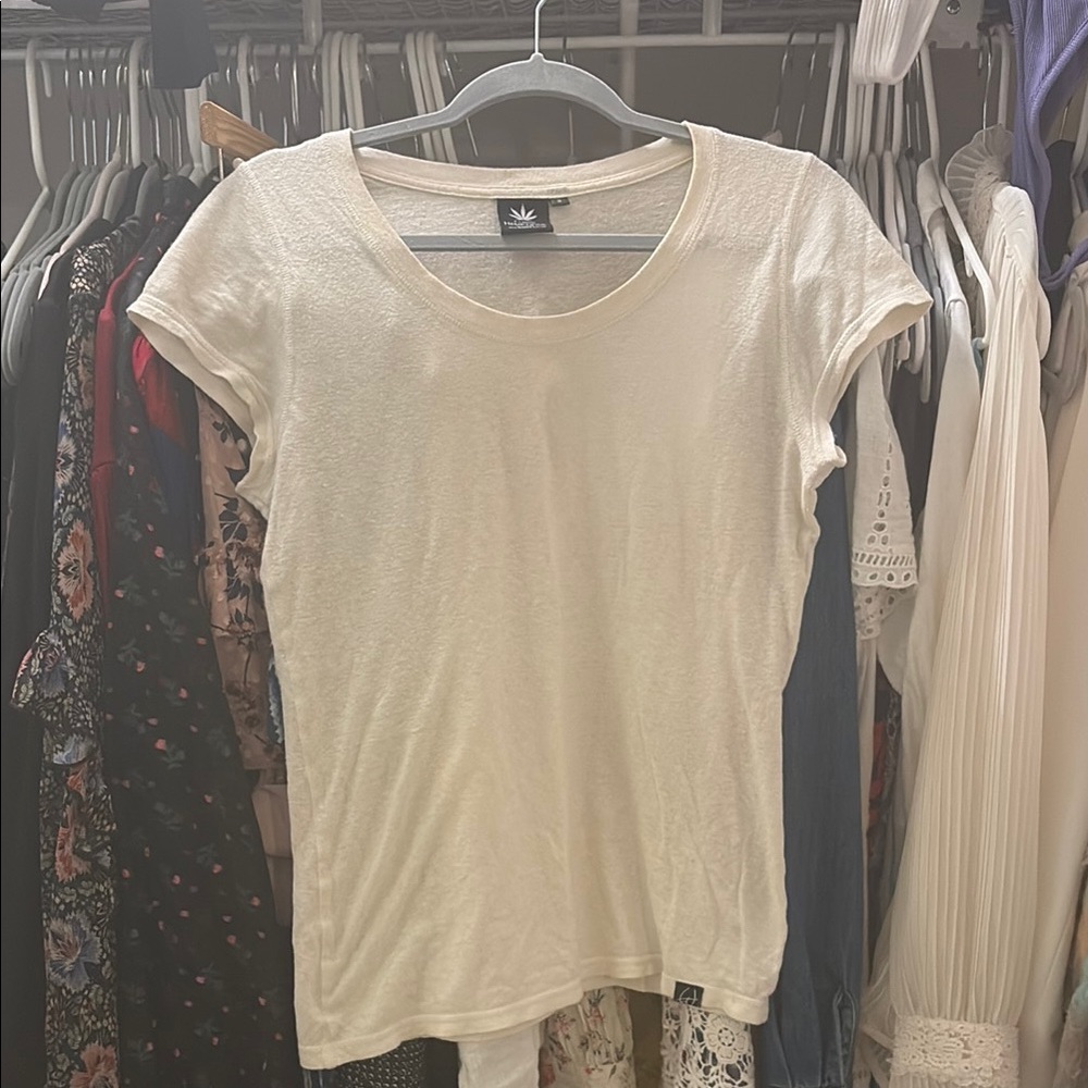Adidas Women's Cream T-Shirt